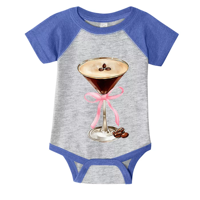 Espresso Martini P.I.N.K Bow Infant Baby Jersey Bodysuit