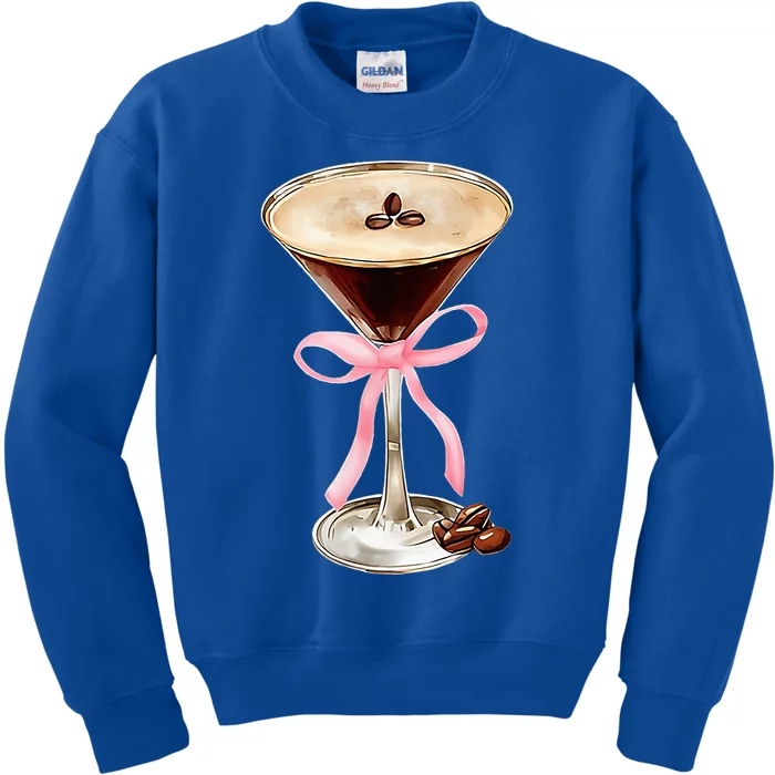 Espresso Martini P.I.N.K Bow Kids Sweatshirt