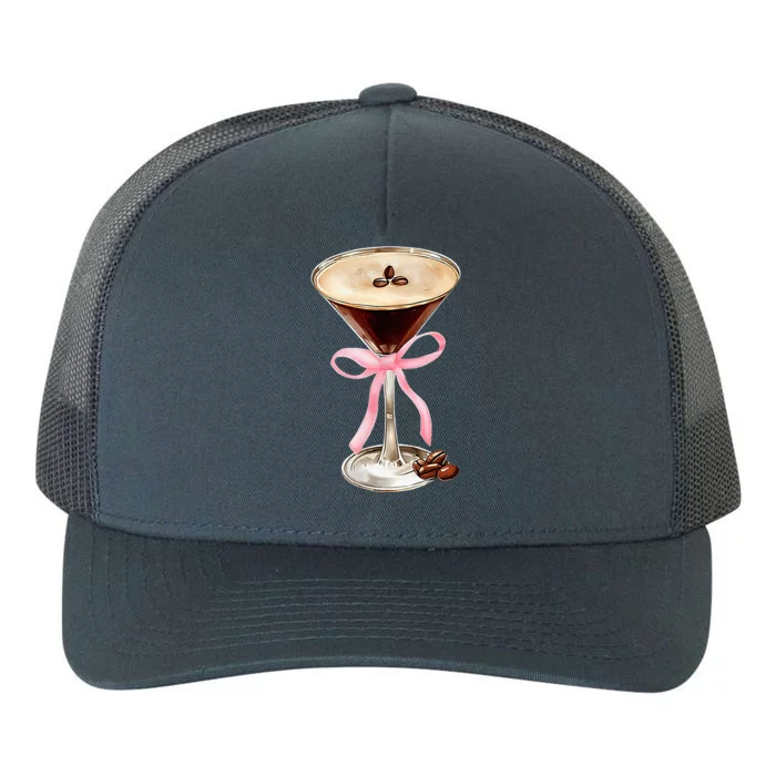 Espresso Martini P.I.N.K Bow Yupoong Adult 5-Panel Trucker Hat