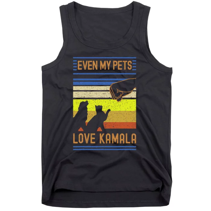 Even My Pets Love Kamala Harris 2024 Dog And Cat Owner Tank Top