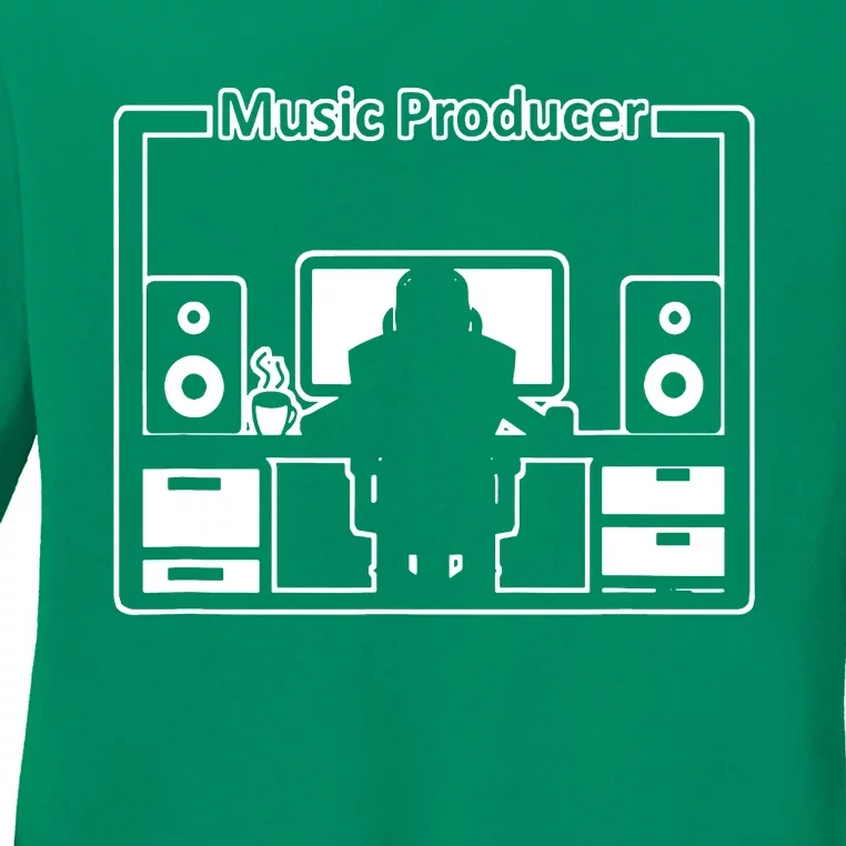 Electronic Music Producer Beatmaker Ladies Long Sleeve Shirt