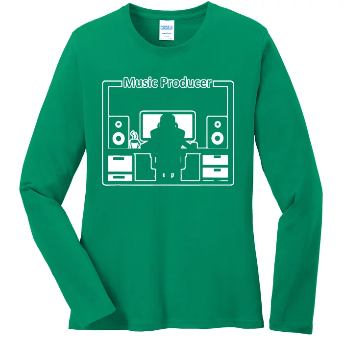 Electronic Music Producer Beatmaker Ladies Long Sleeve Shirt