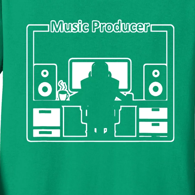 Electronic Music Producer Beatmaker Kids Long Sleeve Shirt