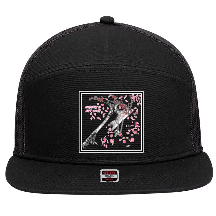 Empathy Is Not Weak Animae e Axe Floral 7 Panel Mesh Trucker Snapback Hat