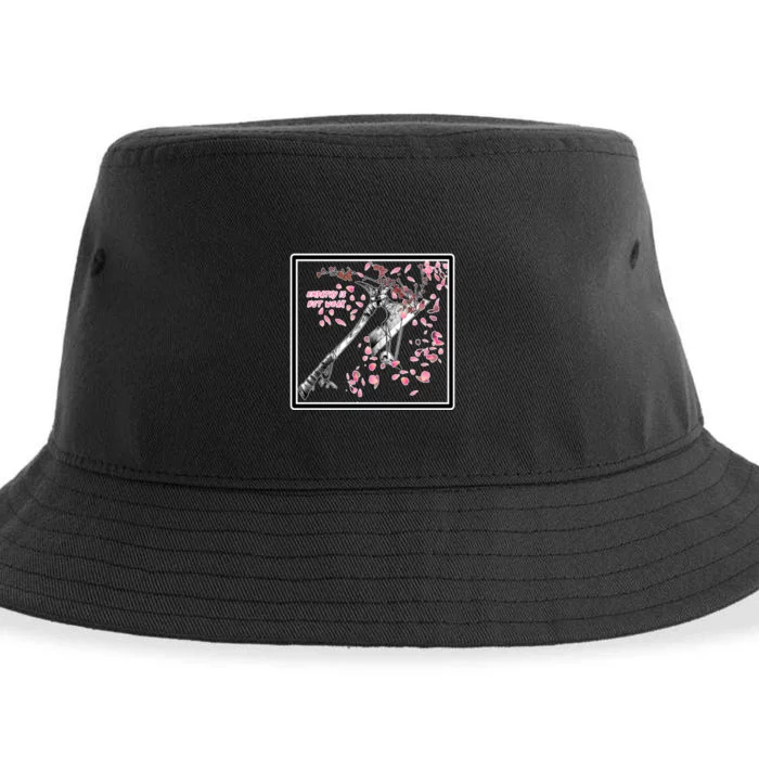 Empathy Is Not Weak Animae e Axe Floral Sustainable Bucket Hat