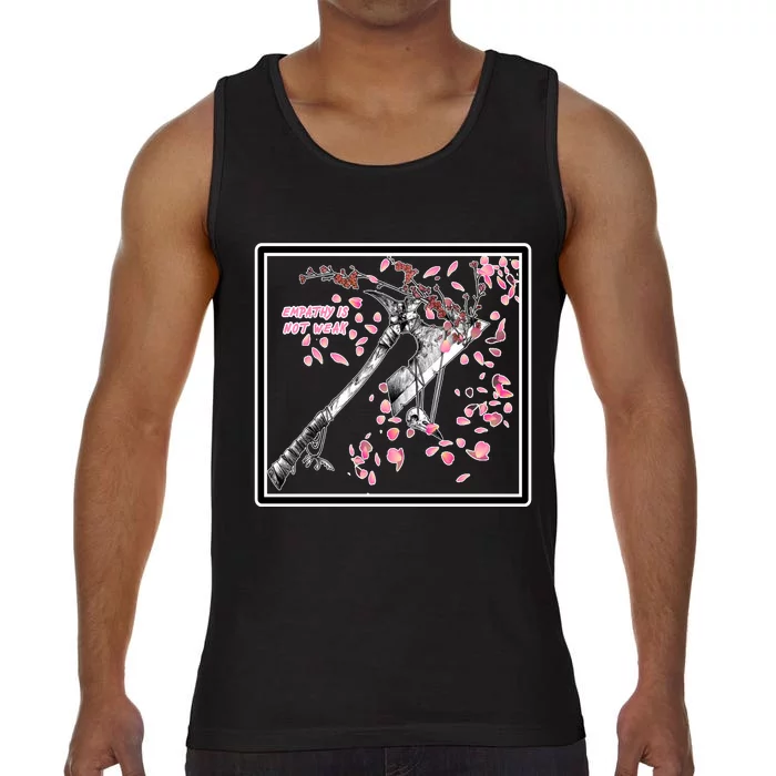 Empathy Is Not Weak Animae e Axe Floral Comfort Colors® Tank Top