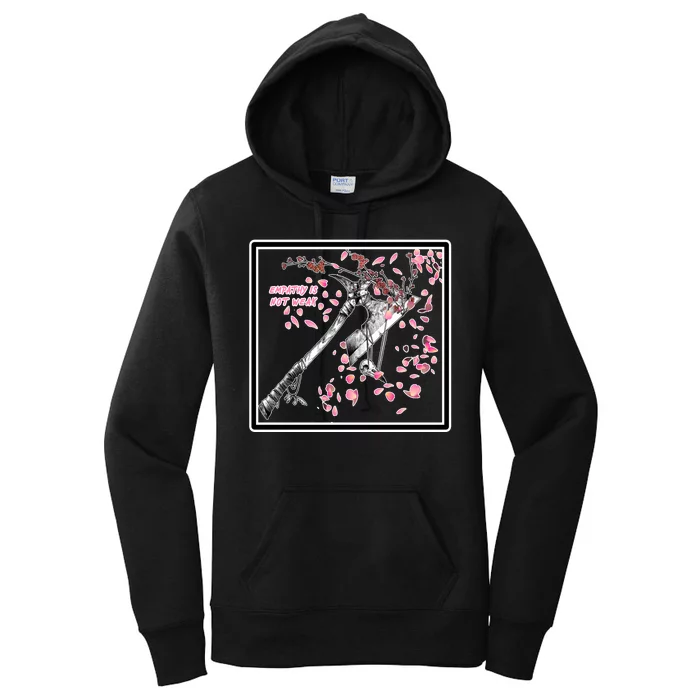 Empathy Is Not Weak Animae e Axe Floral Women's Pullover Hoodie