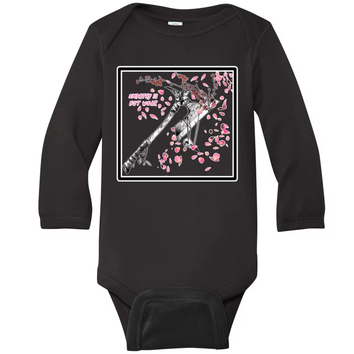 Empathy Is Not Weak Animae e Axe Floral Baby Long Sleeve Bodysuit