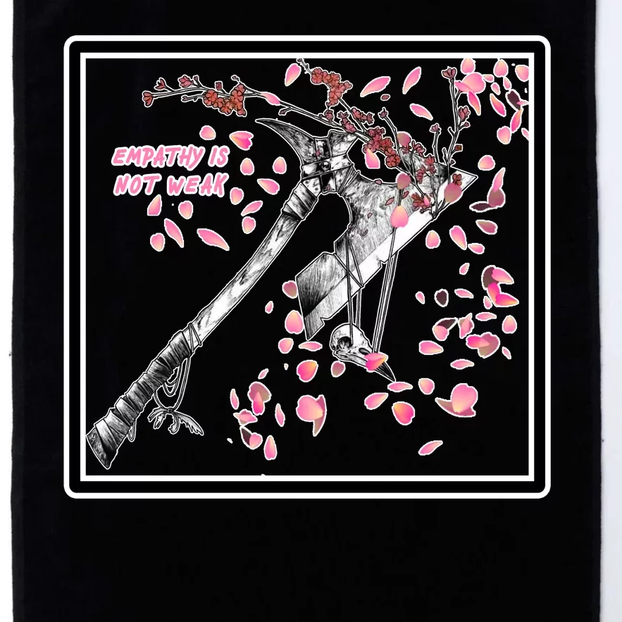 Empathy Is Not Weak Animae e Axe Floral Platinum Collection Golf Towel