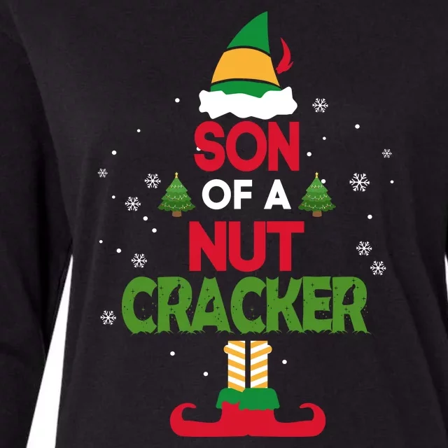 Elf Movie Quote Son Of A Nutcracker Womens Cotton Relaxed Long Sleeve T-Shirt