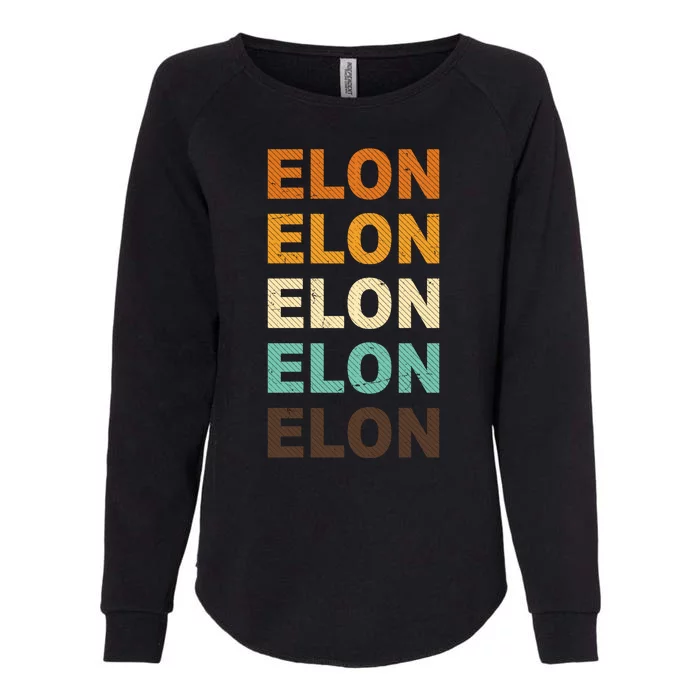 Elon Musk Retro Womens California Wash Sweatshirt