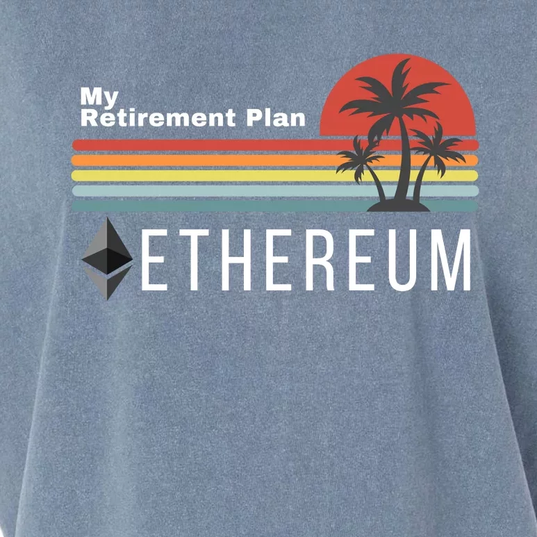 Ethereum My Retirement Plan Blockchain ETH Crypto HODL ETH Garment-Dyed Women's Muscle Tee