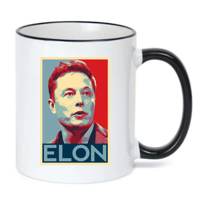 Elon Musk Retro Black Color Changing Mug