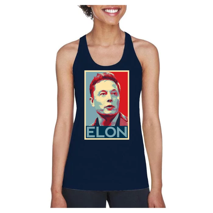 Elon Musk Retro Women's Racerback Tank