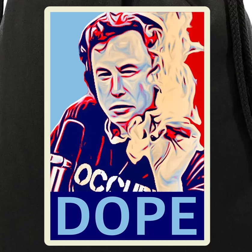 Elon Musk Retro Dope Drawstring Bag