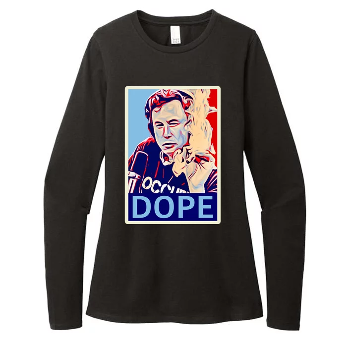 Elon Musk Retro Dope Womens CVC Long Sleeve Shirt