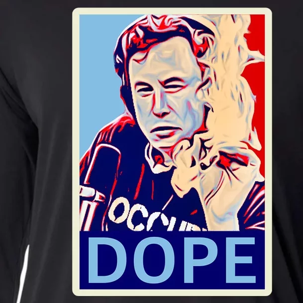 Elon Musk Retro Dope Cooling Performance Long Sleeve Crew