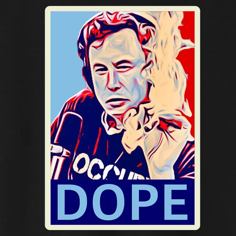 Elon Musk Retro Dope Women's Crop Top Tee