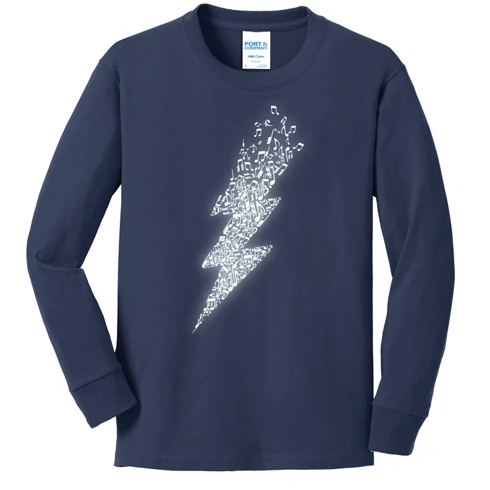 Electro Music Retro Kids Long Sleeve Shirt