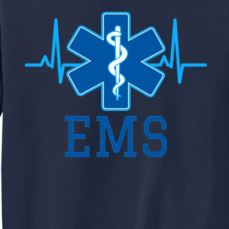 EMS Emergency Medical Services Pulse Logo Tall Sweatshirt