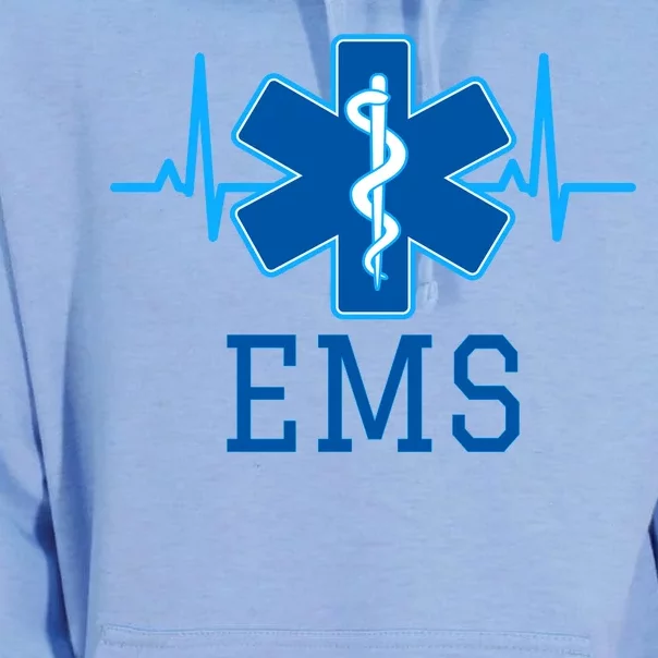 EMS Emergency Medical Services Pulse Logo Unisex Surf Hoodie