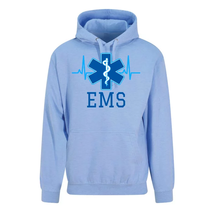 EMS Emergency Medical Services Pulse Logo Unisex Surf Hoodie