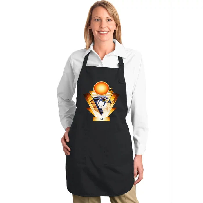 Egyptian Mythology Sun God Ra Full-Length Apron With Pocket