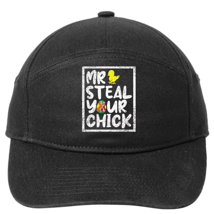 Easter Mr Steal Your Chick Funny Spring Humor 7-Panel Snapback Hat