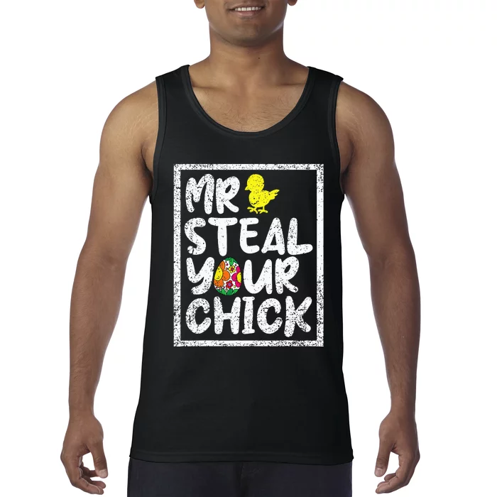 Easter Mr Steal Your Chick Funny Spring Humor Tank Top