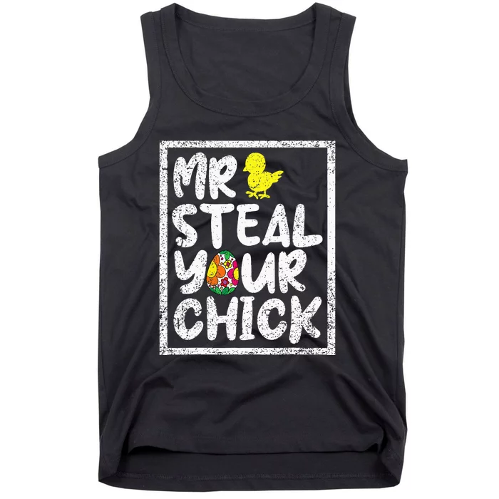 Easter Mr Steal Your Chick Funny Spring Humor Tank Top