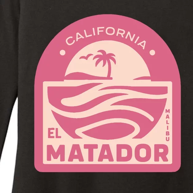 El Matador State Beach Malibu California Womens CVC Long Sleeve Shirt