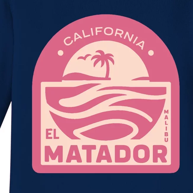 El Matador State Beach Malibu California Baby Long Sleeve Bodysuit