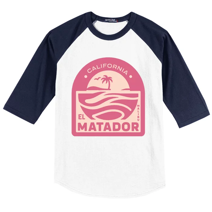 El Matador State Beach Malibu California Baseball Sleeve Shirt