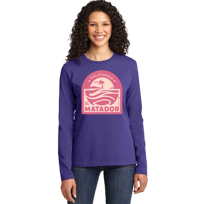 El Matador State Beach Malibu California Ladies Long Sleeve Shirt