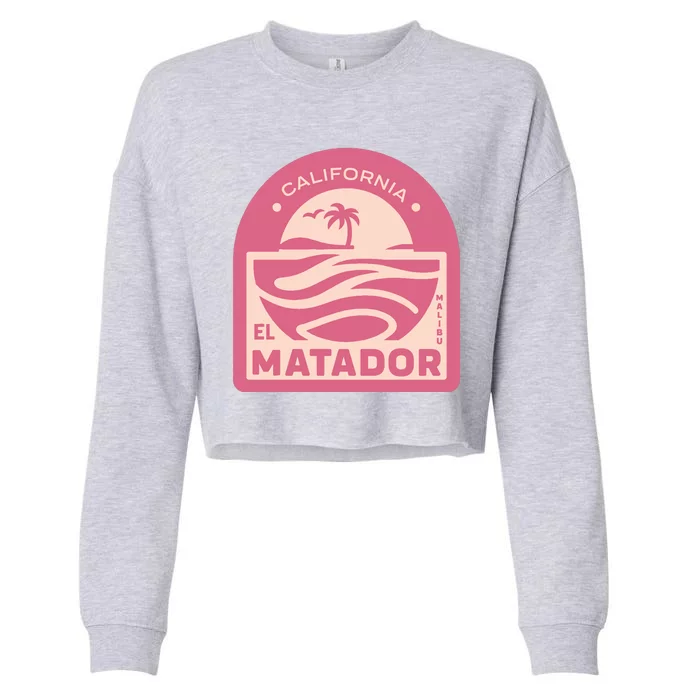 El Matador State Beach Malibu California Cropped Pullover Crew