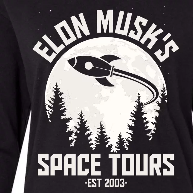 Elon Musk's Space Tours Est 2003 Womens Cotton Relaxed Long Sleeve T-Shirt