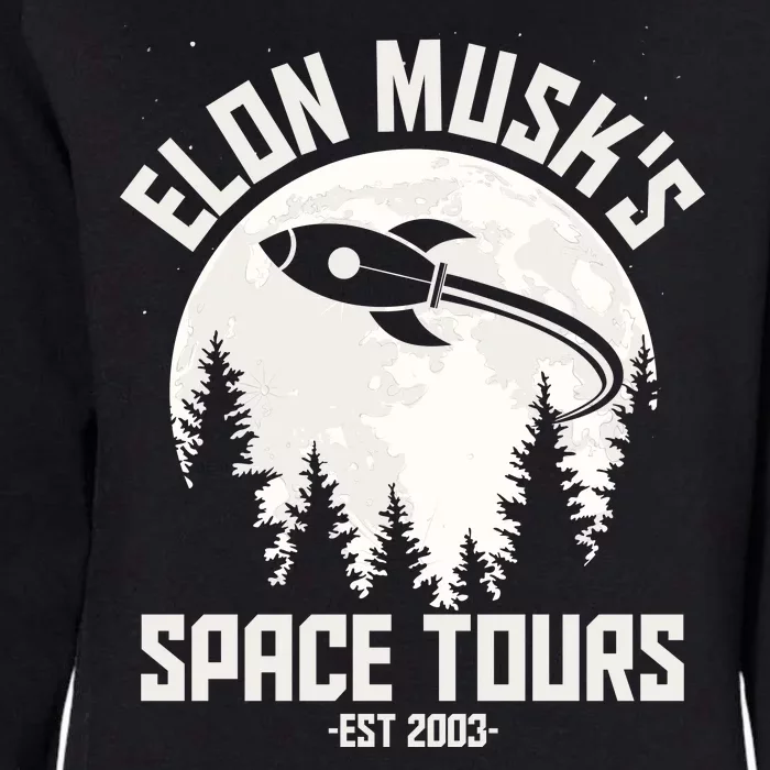 Elon Musk's Space Tours Est 2003 Womens California Wash Sweatshirt