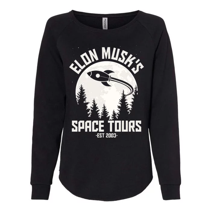 Elon Musk's Space Tours Est 2003 Womens California Wash Sweatshirt