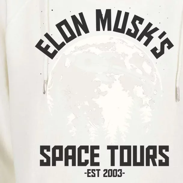 Elon Musk's Space Tours Est 2003 Womens Funnel Neck Pullover Hood