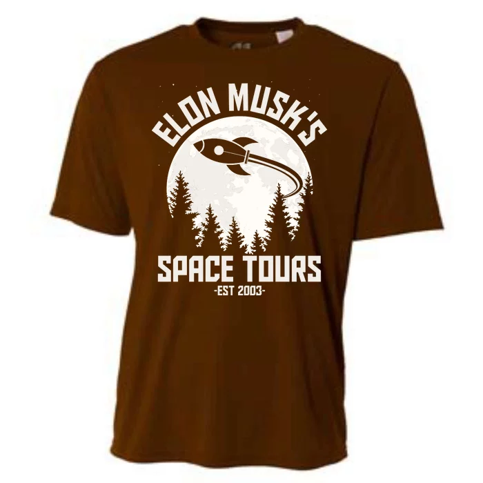 Elon Musk's Space Tours Est 2003 Cooling Performance Crew T-Shirt