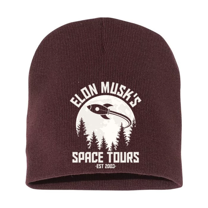 Elon Musk's Space Tours Est 2003 Short Acrylic Beanie