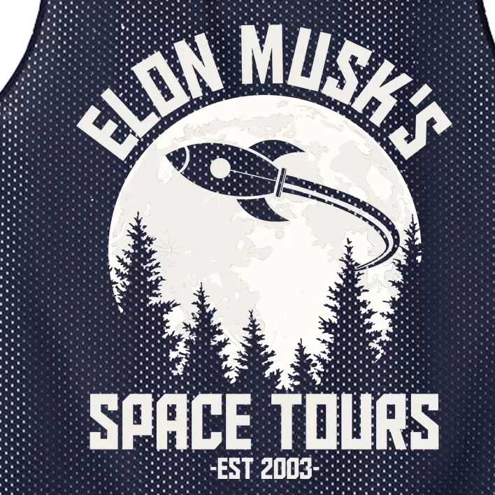 Elon Musk's Space Tours Est 2003 Mesh Reversible Basketball Jersey Tank