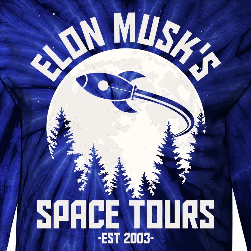 Elon Musk's Space Tours Est 2003 Tie-Dye Long Sleeve Shirt