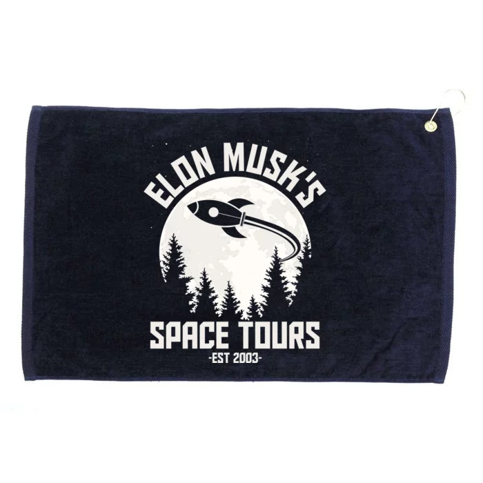 Elon Musk's Space Tours Est 2003 Grommeted Golf Towel