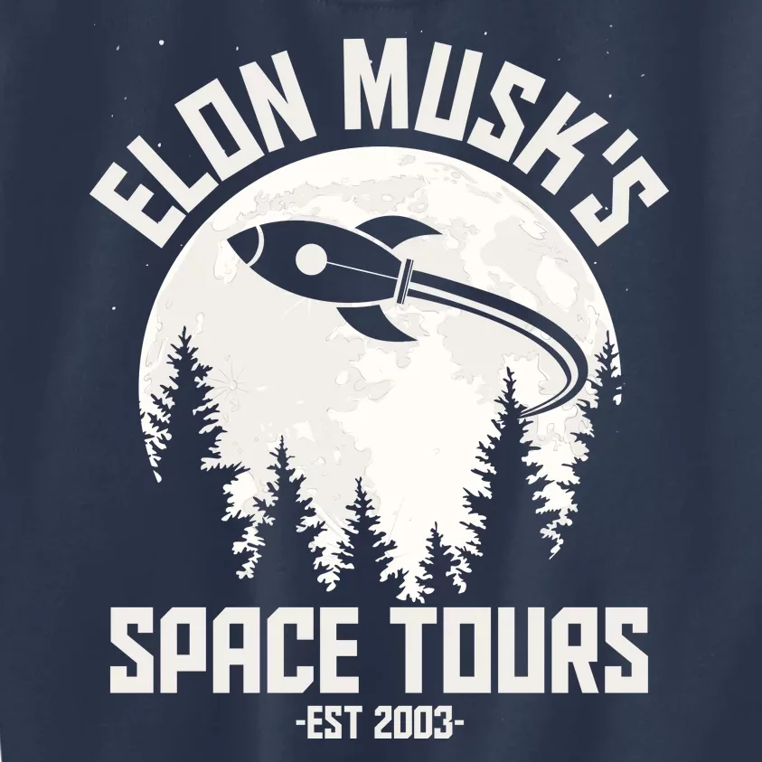 Elon Musk's Space Tours Est 2003 Kids Sweatshirt