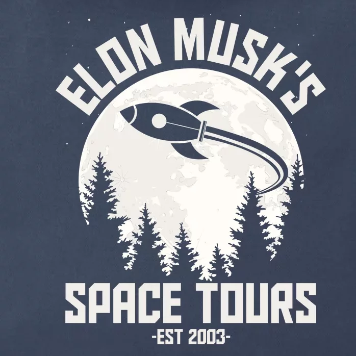 Elon Musk's Space Tours Est 2003 Zip Tote Bag