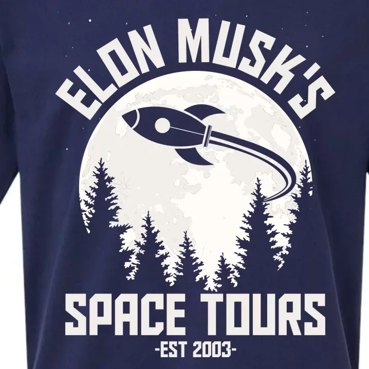 Elon Musk's Space Tours Est 2003 Sueded Cloud Jersey T-Shirt