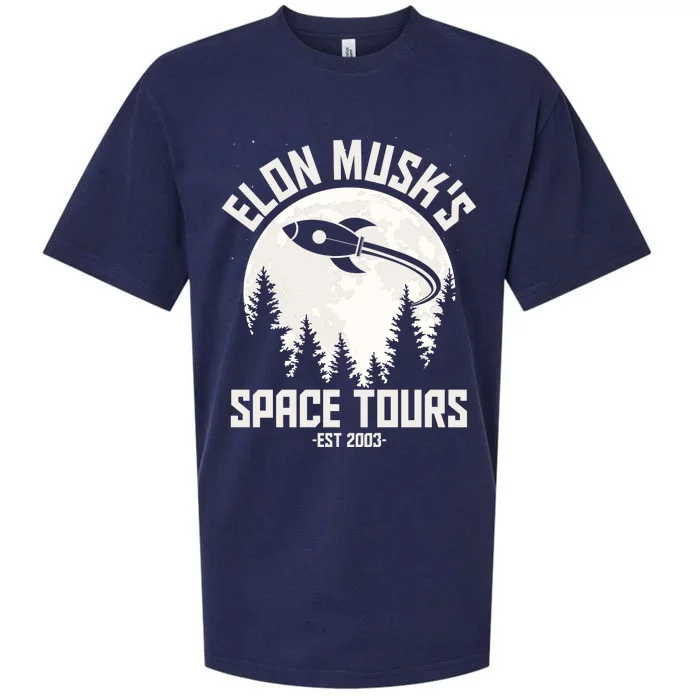 Elon Musk's Space Tours Est 2003 Sueded Cloud Jersey T-Shirt