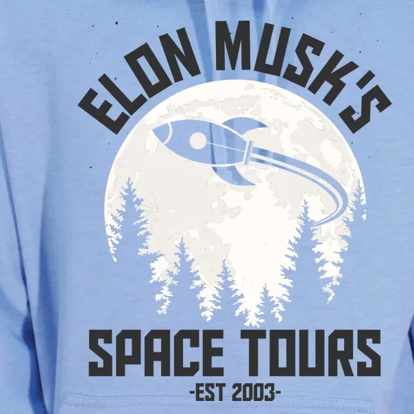 Elon Musk's Space Tours Est 2003 Unisex Surf Hoodie