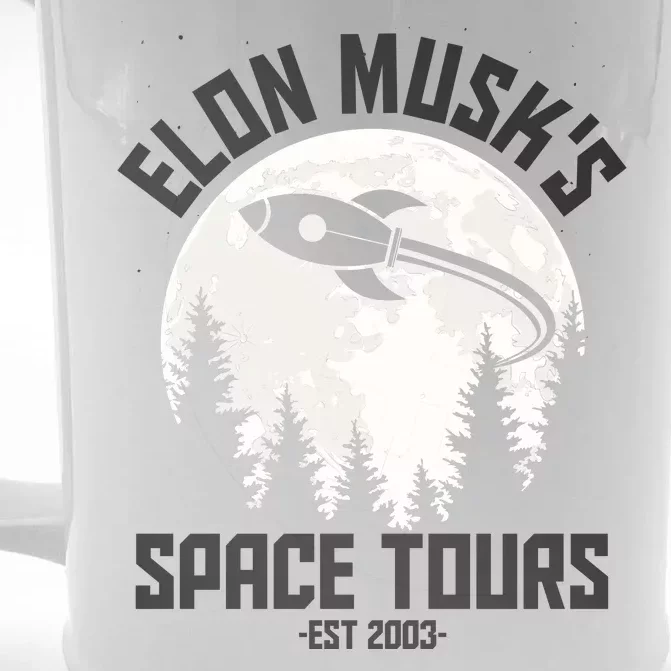 Elon Musk's Space Tours Est 2003 Front & Back Beer Stein